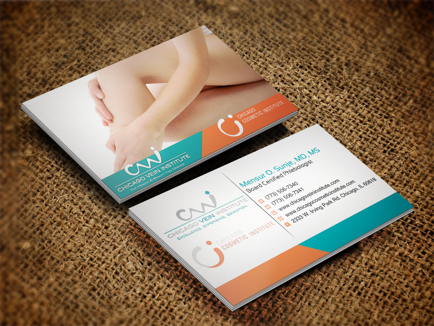 Business Card Design by Lanka Ama for Chicago Vein Institute | Design #10302646