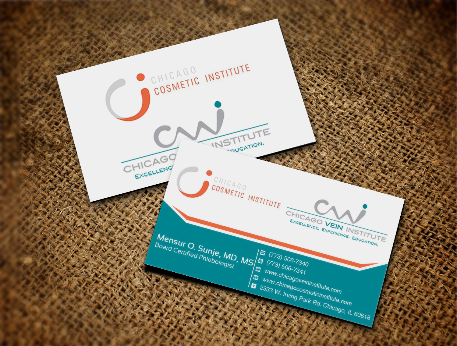 Business Card Design by Lanka Ama for Chicago Vein Institute | Design #10302647