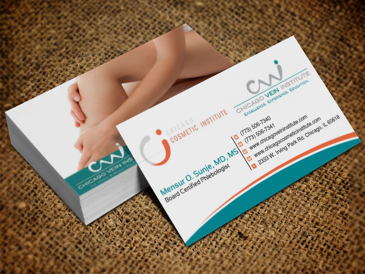 Business Card Design by Lanka Ama for Chicago Vein Institute | Design #10302649