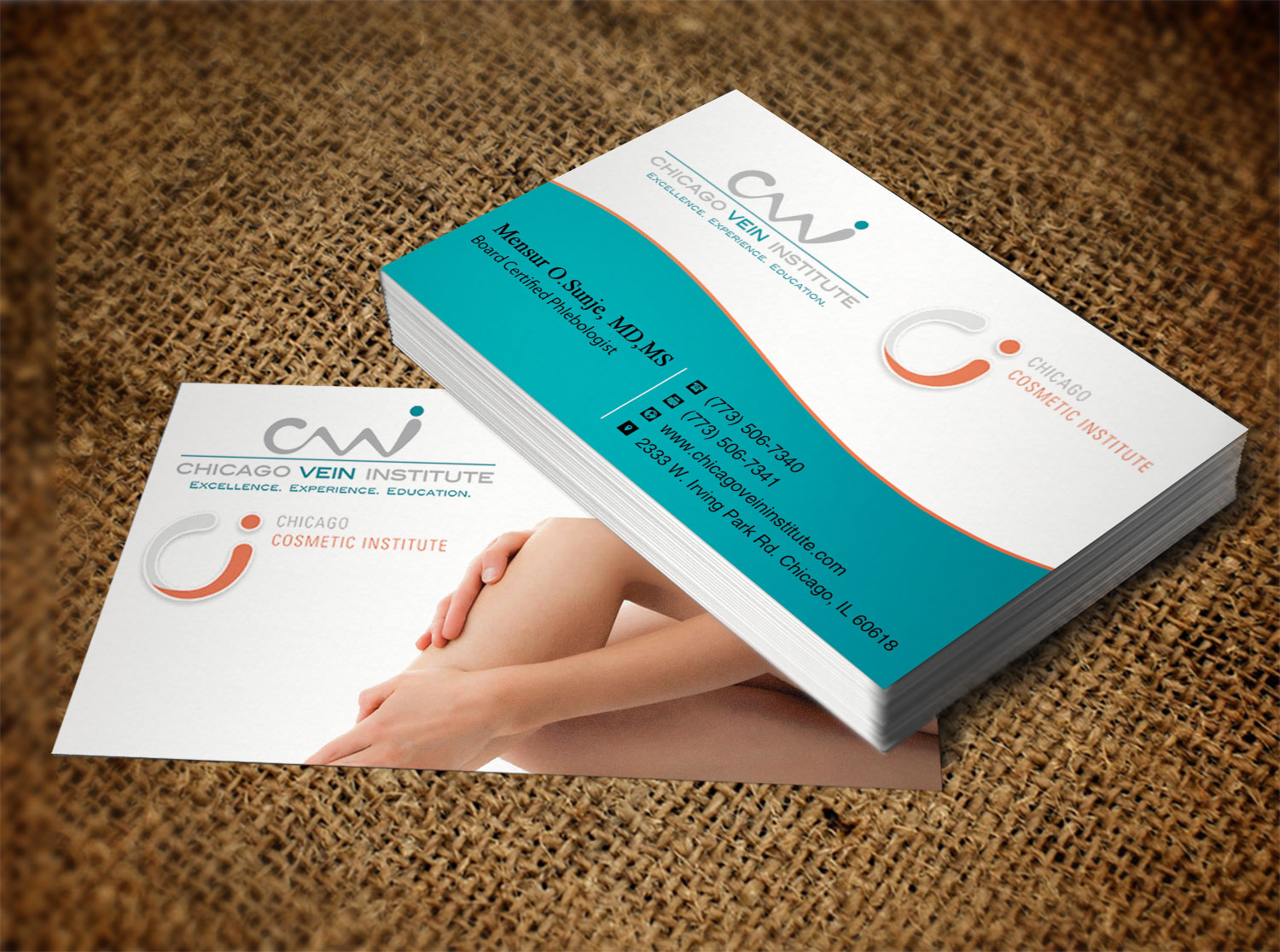 Business Card Design by Lanka Ama for Chicago Vein Institute | Design #10302655