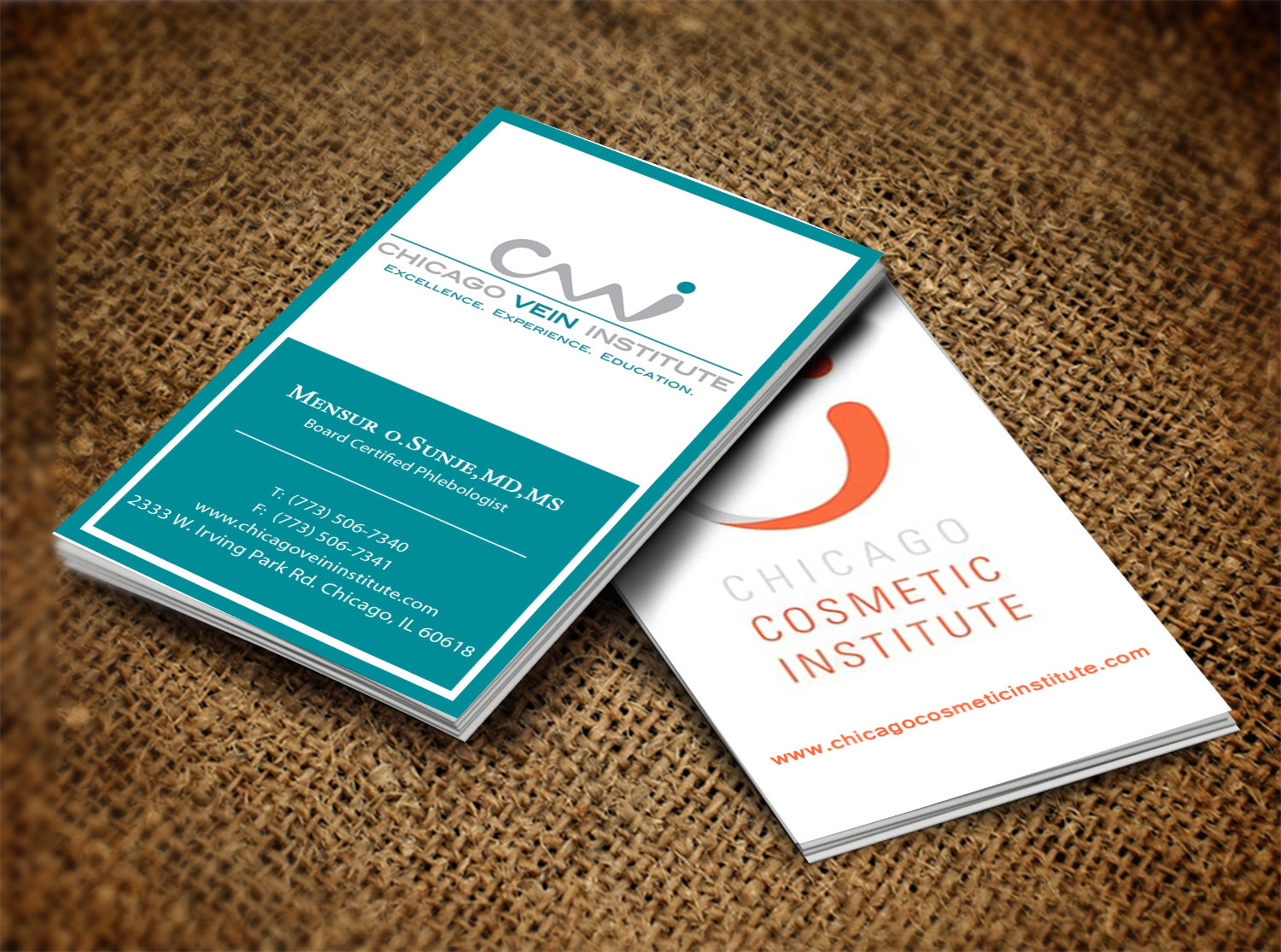 Business Card Design by Lanka Ama for Chicago Vein Institute | Design #10302660