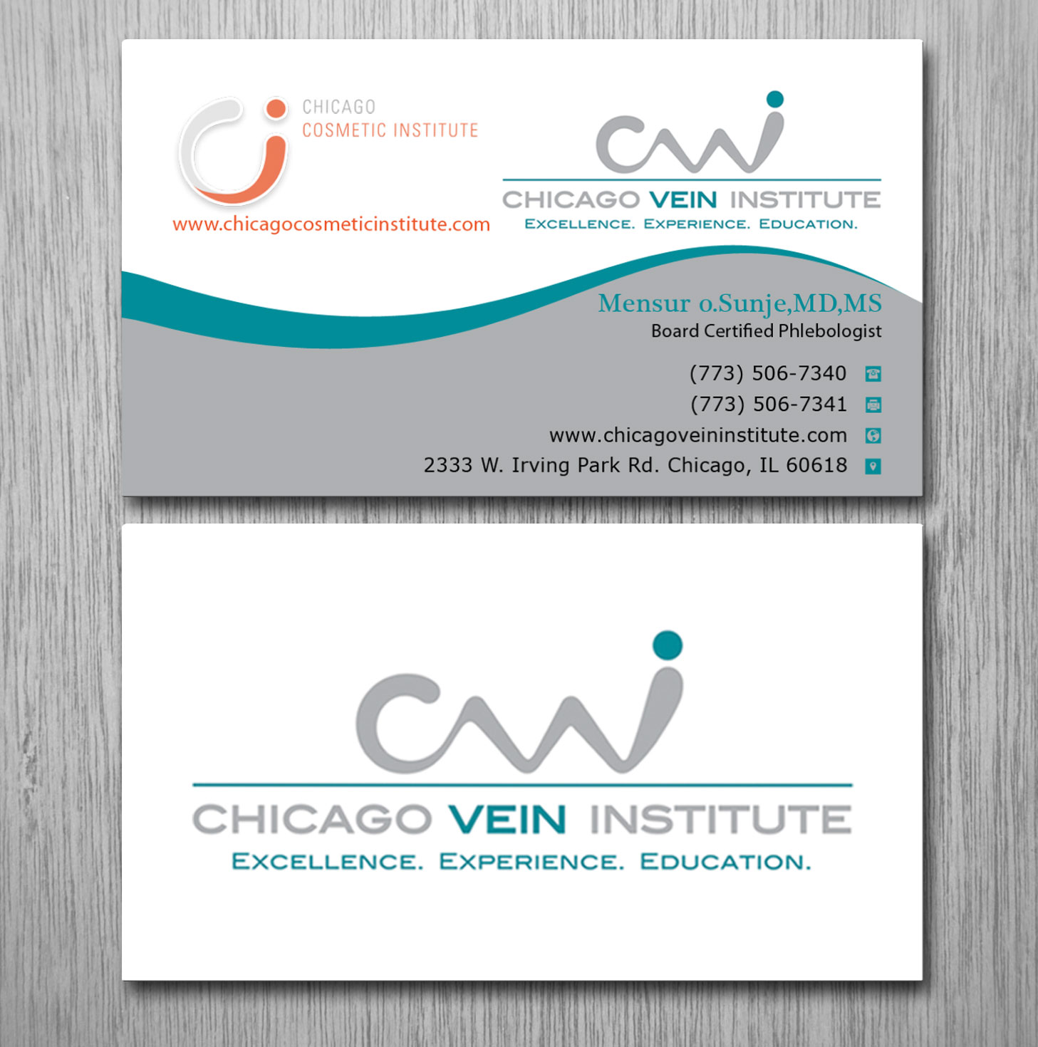 Business Card Design by Lanka Ama for Chicago Vein Institute | Design #10302675