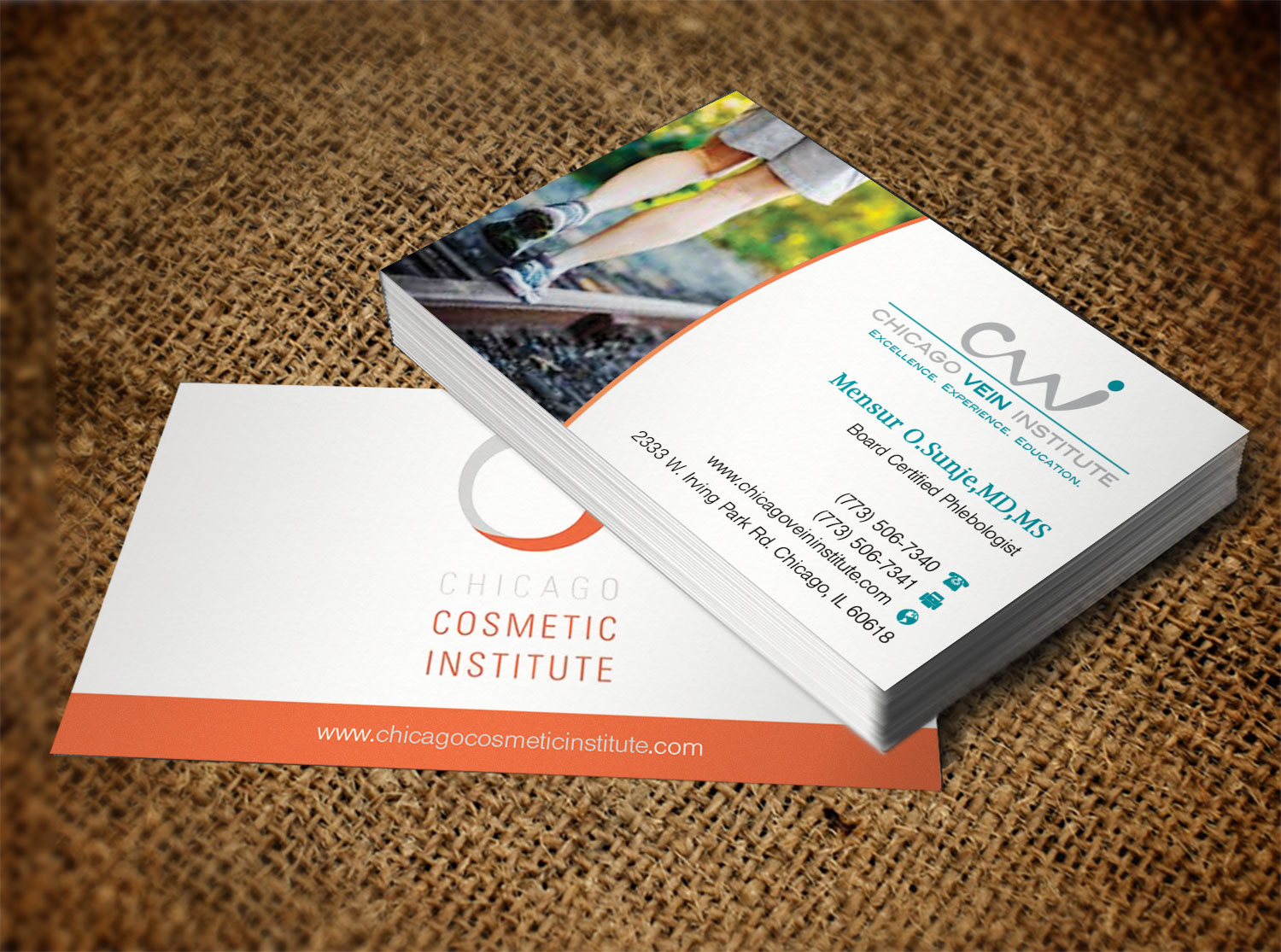 Business Card Design by Lanka Ama for Chicago Vein Institute | Design #10302676