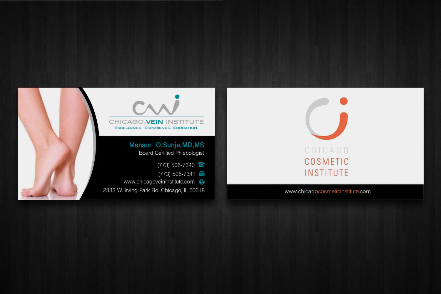 Business Card Design by Lanka Ama for Chicago Vein Institute | Design #10302681