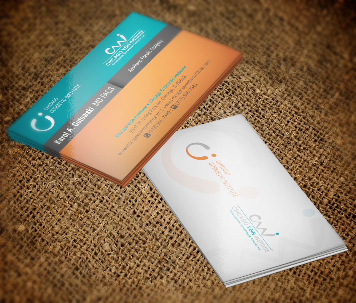 Business Card Design by Grafactory for Chicago Vein Institute | Design #10317689