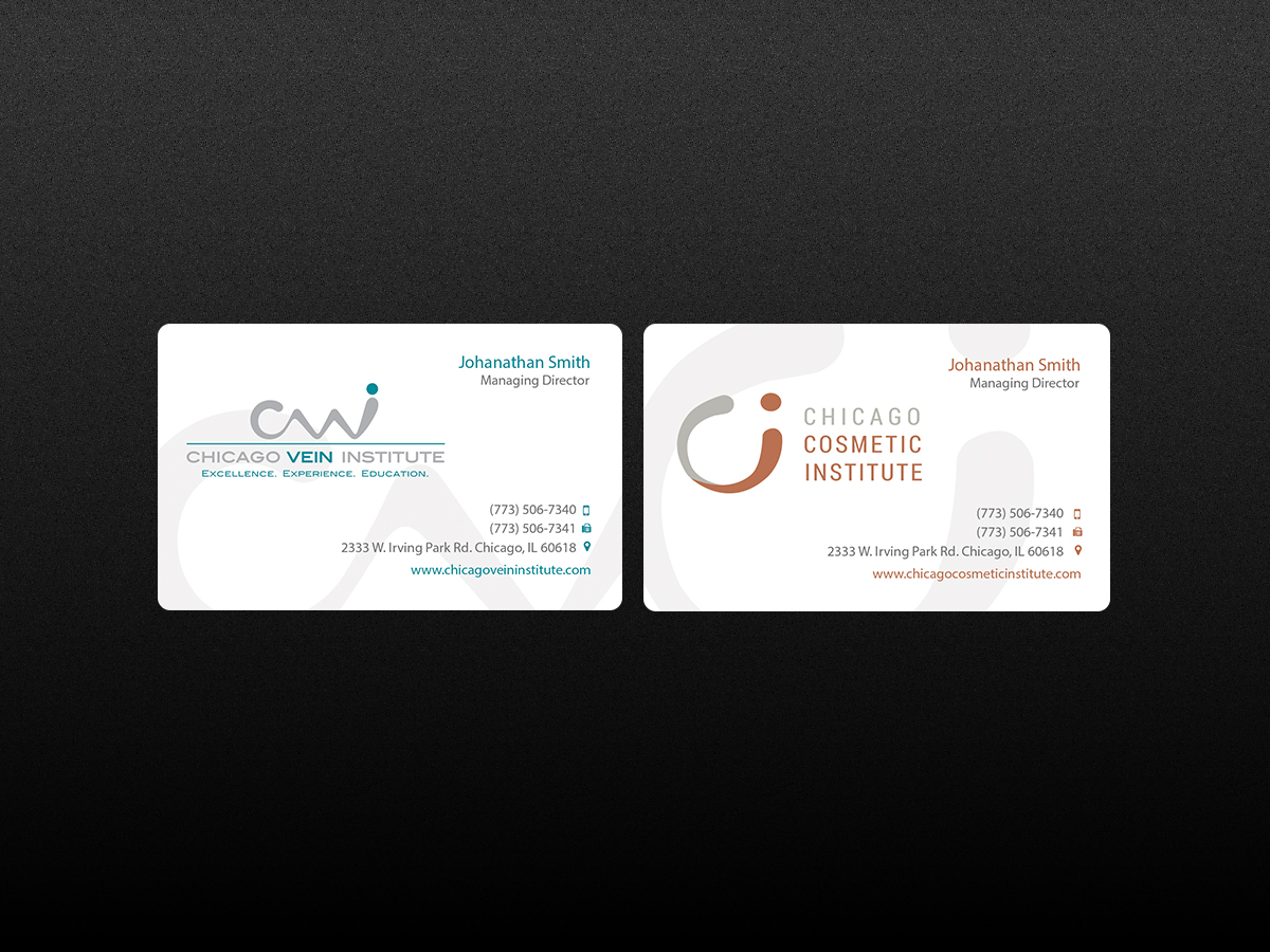 Business Card Design by Creations Box 2015 for Chicago Vein Institute | Design #10309028
