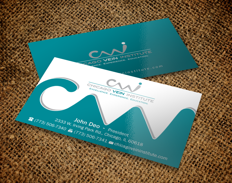 Business Card Design by Brand aid for Chicago Vein Institute | Design #10299001
