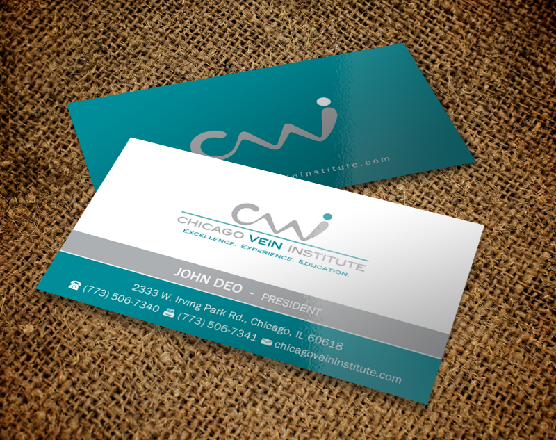 Business Card Design by Brand aid for Chicago Vein Institute | Design #10299003