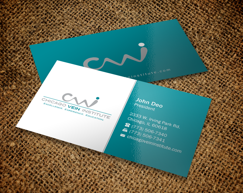 Business Card Design by Brand aid for Chicago Vein Institute | Design #10299005