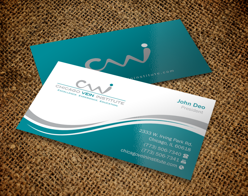Business Card Design by Brand aid for Chicago Vein Institute | Design #10312285