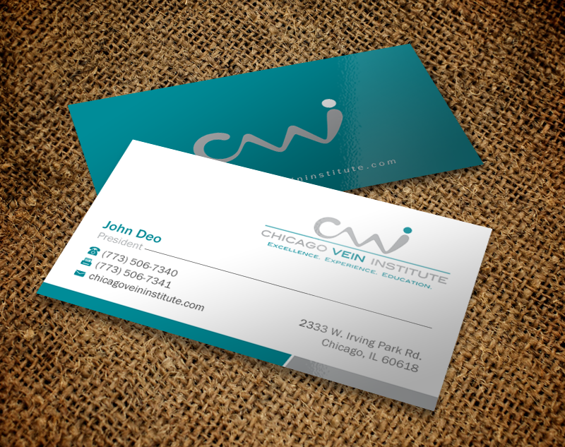 Business Card Design by Brand aid for Chicago Vein Institute | Design #10312305