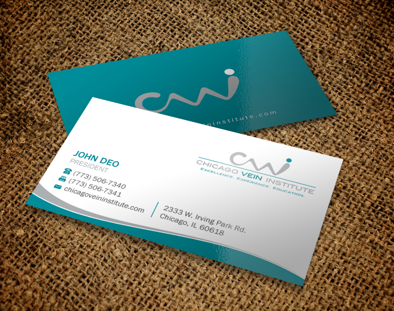 Business Card Design by Brand aid for Chicago Vein Institute | Design #10312306