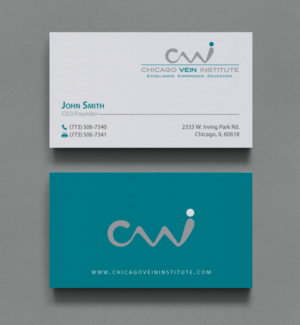 Business Card Design by chandrayaan.creative for Chicago Vein Institute | Design: #10309985