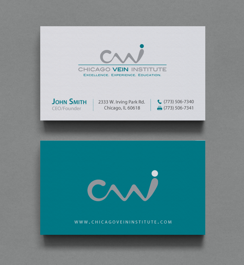 Business Card Design by chandrayaan.creative for Chicago Vein Institute | Design #10309986