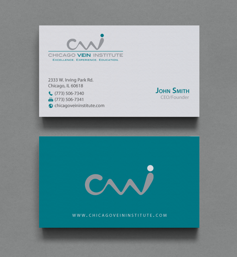 Business Card Design by chandrayaan.creative for Chicago Vein Institute | Design #10309987