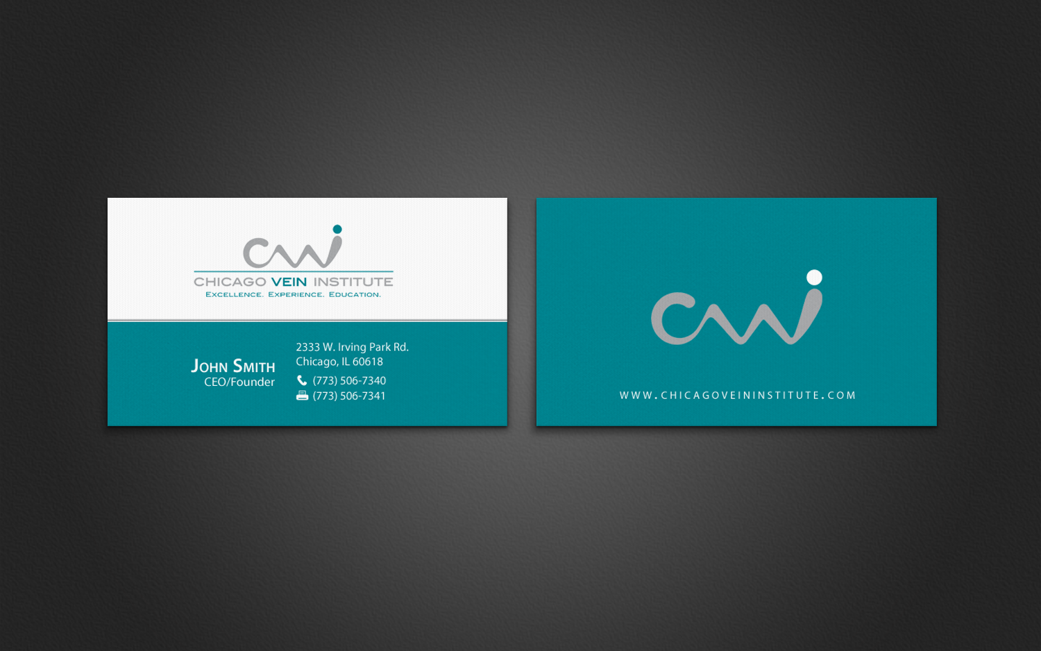 Business Card Design by chandrayaan.creative for Chicago Vein Institute | Design #10309995