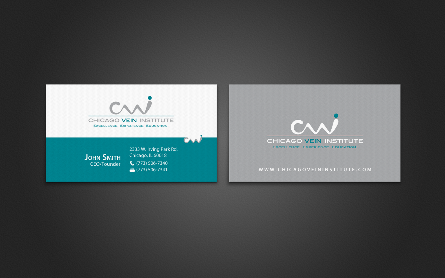 Business Card Design by chandrayaan.creative for Chicago Vein Institute | Design #10309998