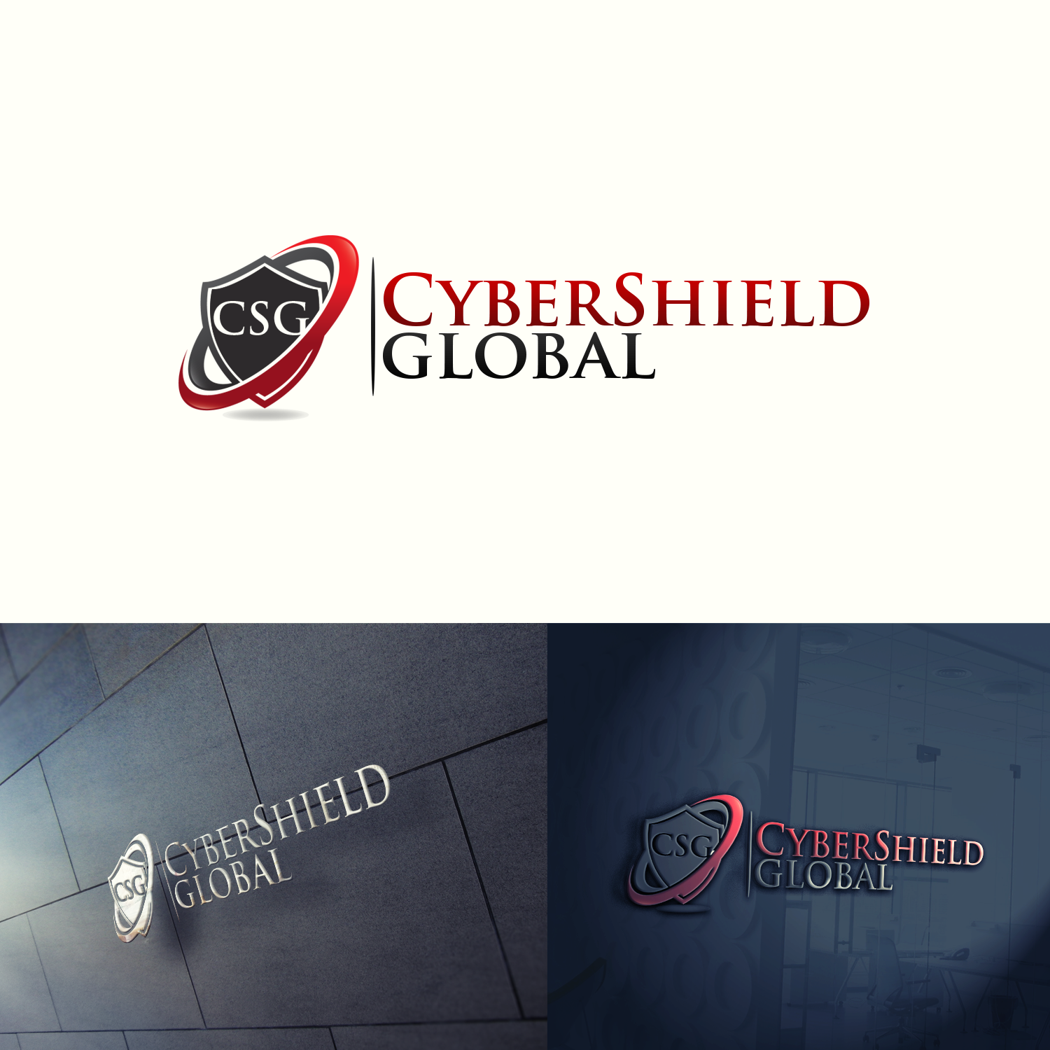 Logo Design by SoftDesign for CyberShieldGlobal | Design #10348997