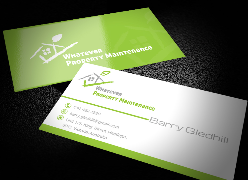 Business Card Design by DESIGN for Whatever Property Maintenance  | Design: #10321302