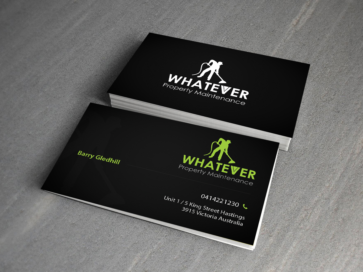 Design de Carte de Visite par Creations Box 2015 pour Whatever Property Maintenance  | Design #10325257
