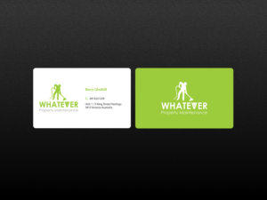 Business Card Design by Creations Box 2015 for Whatever Property Maintenance  | Design: #10325260