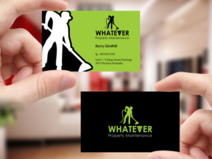Business Card Design by Creations Box 2015 for Whatever Property Maintenance  | Design: #10325264