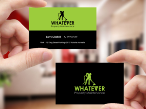 Business Card Design by Creations Box 2015 for Whatever Property Maintenance  | Design: #10325265