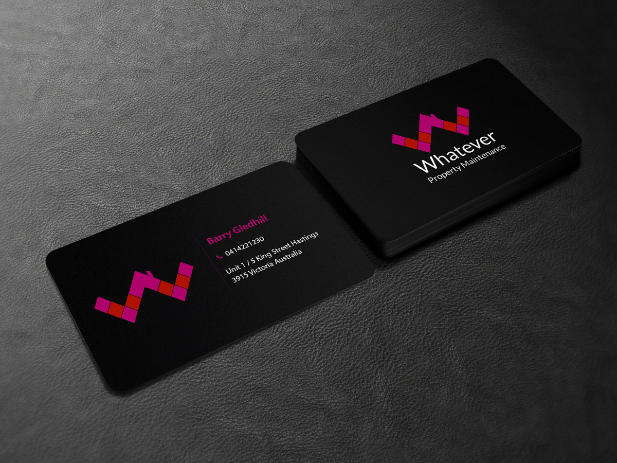 Business Card Design by Creations Box 2015 for Whatever Property Maintenance  | Design #10325268