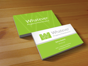 Business Card Design by Creations Box 2015 for Whatever Property Maintenance  | Design: #10325270