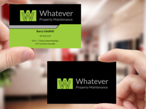 Business Card Design by Creations Box 2015 for Whatever Property Maintenance  | Design: #10325272