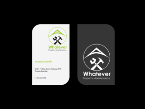 Business Card Design by Creations Box 2015 for Whatever Property Maintenance  | Design: #10325283