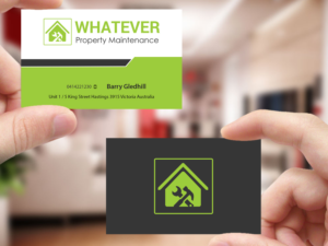Business Card Design by Creations Box 2015 for Whatever Property Maintenance  | Design: #10325287