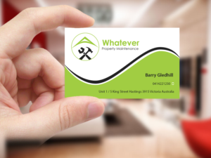 Business Card Design by Creations Box 2015 for Whatever Property Maintenance  | Design: #10325290