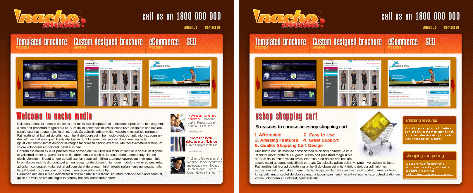 Web-Design von Urban Ad für Nacho Media | Design #19742
