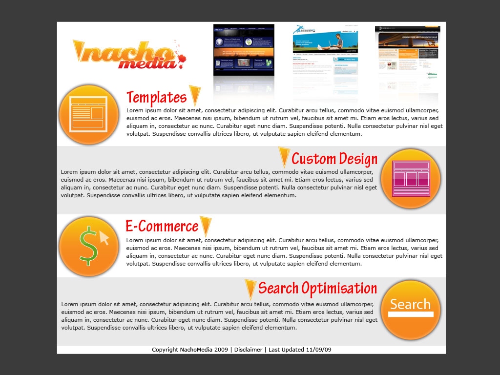 Web Design par ML Web Services pour Nacho Media | Design #19678