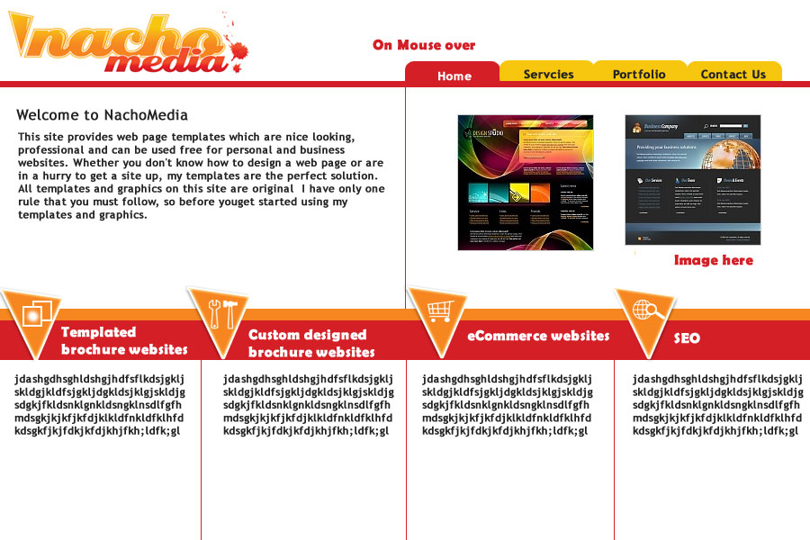 Web Design by OliveMind for Nacho Media | Design #20774