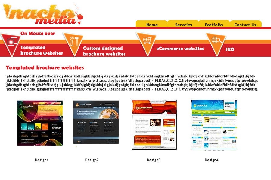 Web Design by OliveMind for Nacho Media | Design #20775