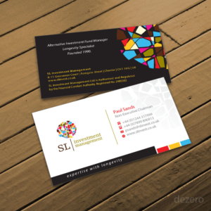 Visitenkarten-Design von Dezero für SL Investment Management | Design: #10343262