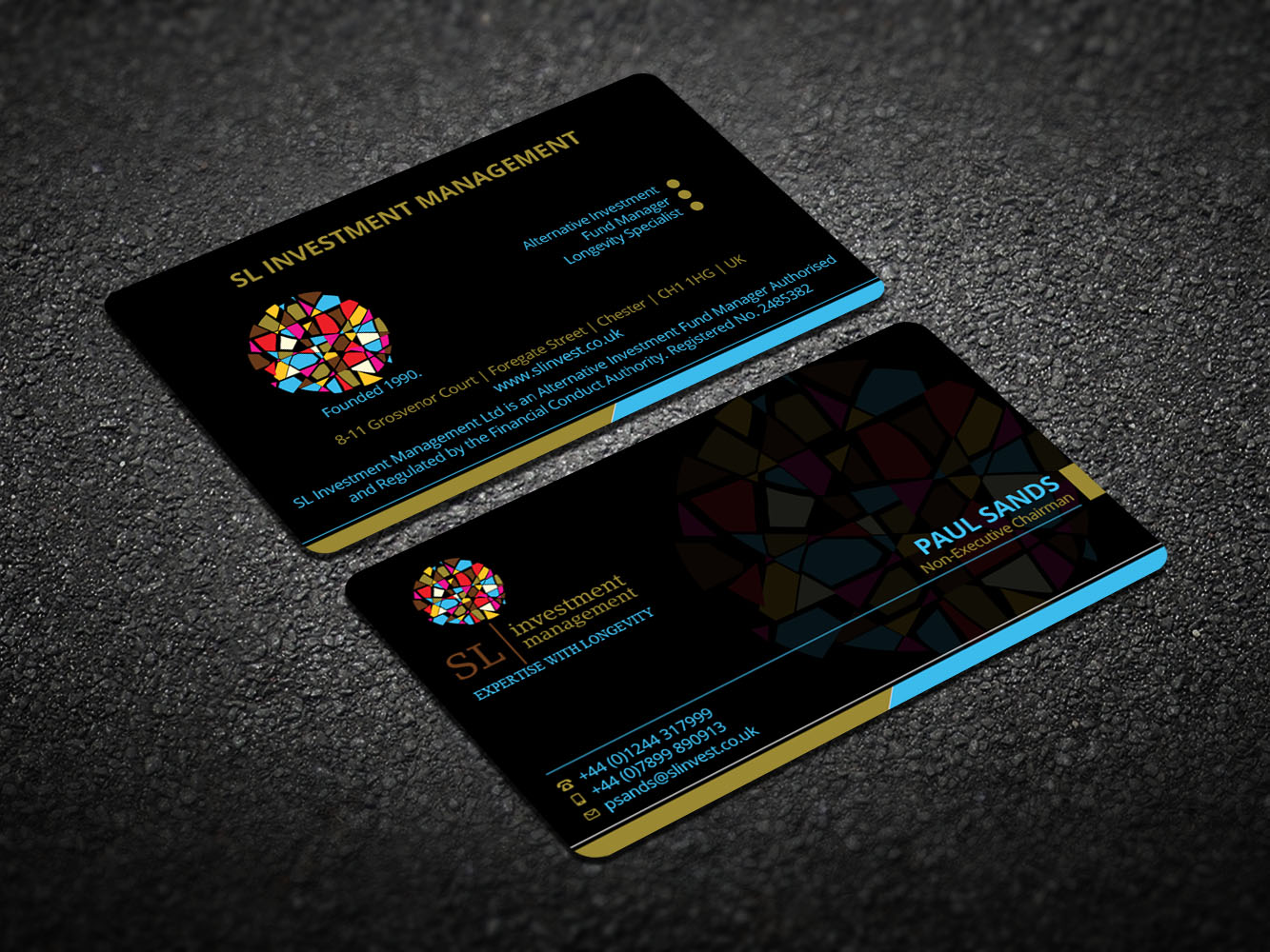 Business Card Design by Verified artistry (Design garden) for SL Investment Management | Design #10331438