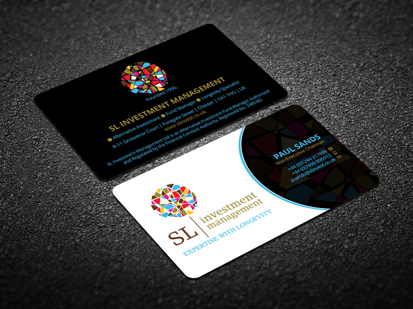 Business Card Design by Verified artistry (Design garden) for SL Investment Management | Design #10331454