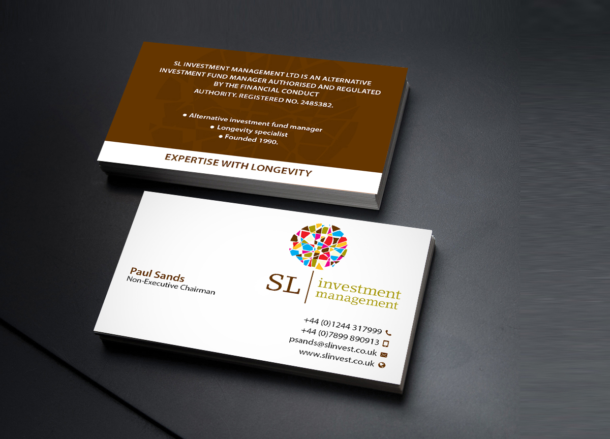 Business Card Design by Creations Box 2015 for SL Investment Management | Design #10315216
