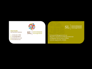 Business Card Design by Creations Box 2015 for SL Investment Management | Design: #10315220