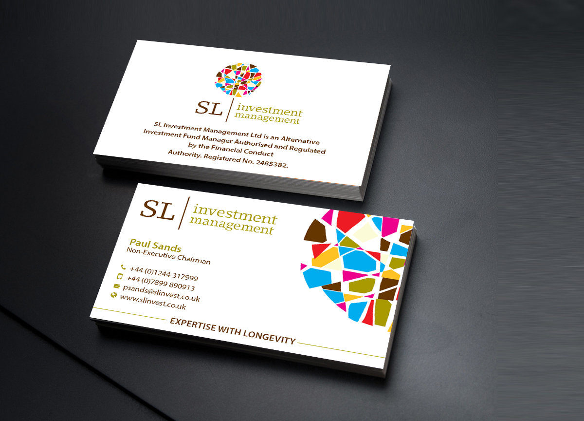 Business Card Design by Creations Box 2015 for SL Investment Management | Design #10315222