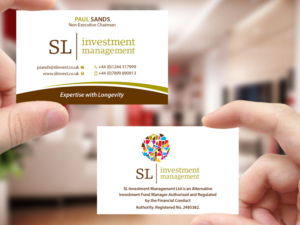 Business Card Design by Creations Box 2015 for SL Investment Management | Design: #10315231