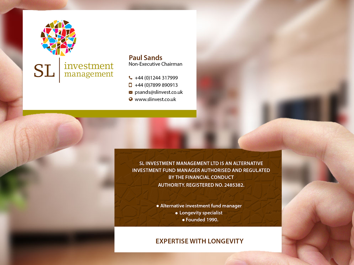 Business Card Design by Creations Box 2015 for SL Investment Management | Design #10315232