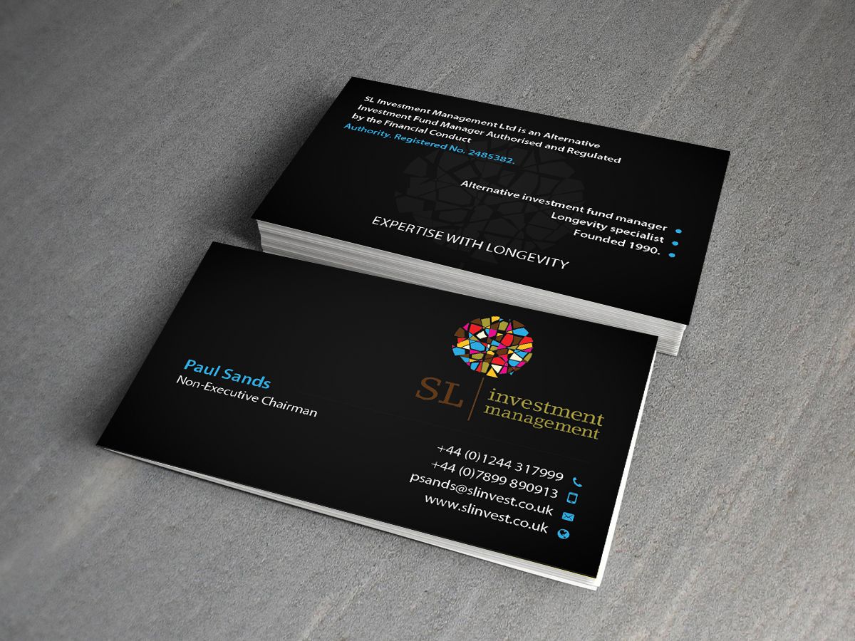 Visitenkarten-Design von Creations Box 2015 für SL Investment Management | Design #10315234