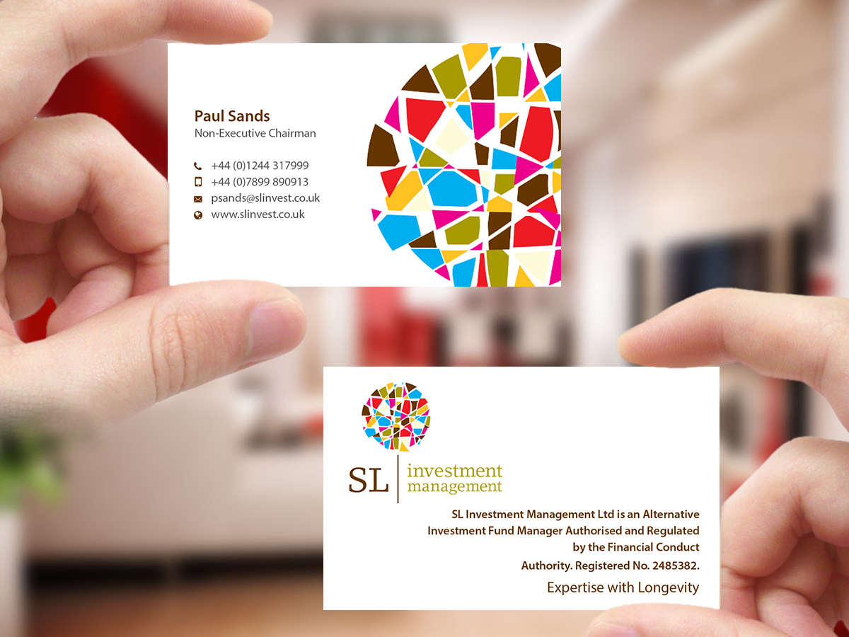 Business Card Design by Creations Box 2015 for SL Investment Management | Design #10315249