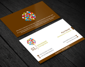 Business Card Design by Brand aid for SL Investment Management | Design #10322502