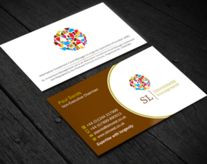 Business Card Design by Brand aid for SL Investment Management | Design: #10322506