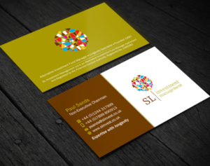 Business Card Design by Brand aid for SL Investment Management | Design: #10322507